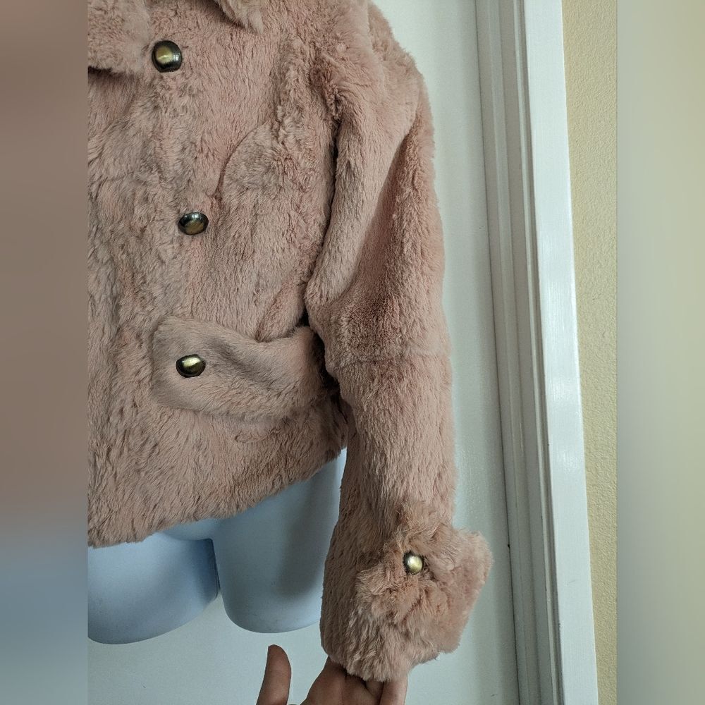 Sherri bodell rabbit fur jacket - Picture 2 of 9